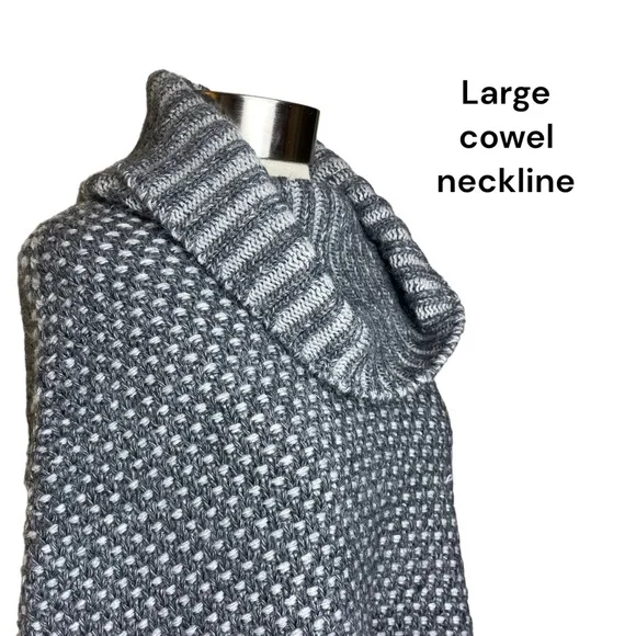 Kemailu Chunky Cowl Neck Wool/Alpaca Sweater ITALY Lagenlook Oversized Size L - Picture 7 of 15